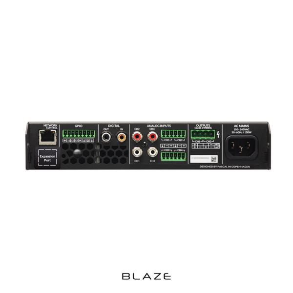 10 INPUT 250W MAX 2-CHANNEL NETWORKABLE MATRIX SMART AMP W/ONBOARD  DSP, WI-FI & POWERSHARING